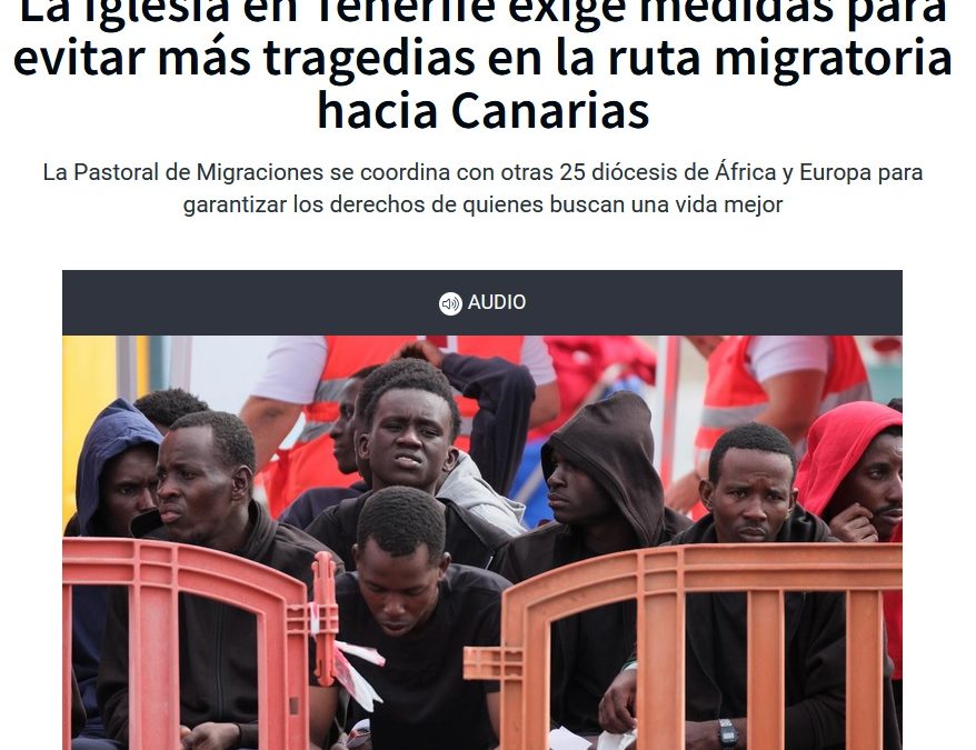 La Iglesia en Tenerife exige medidas para evitar más tragedias en la ruta migratoria hacia Canarias
