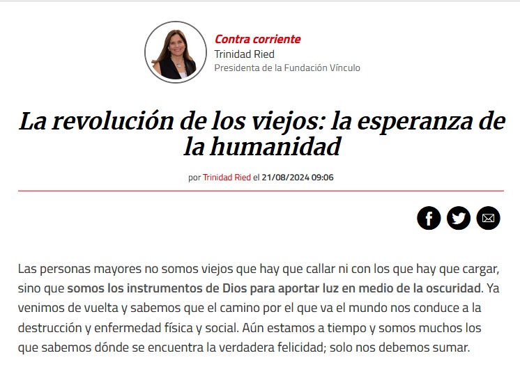La revolución de los viejos: la esperanza de la humanidad
