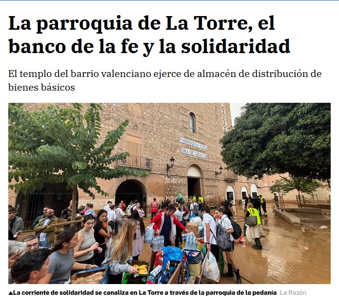 La parroquia de La Torre, el banco de la fe y la solidaridad